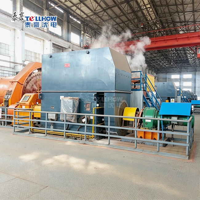 pipe cooling high voltage slip ring motor